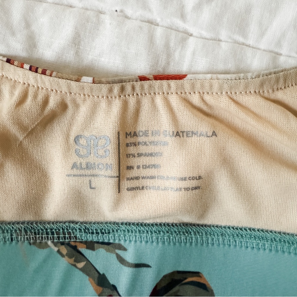 Deep V Bikini Top, Turquoise Rica — Size L - Picture 10 of 10